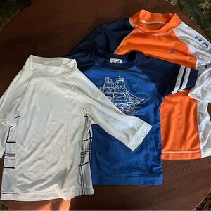 Lot of 3 boys swim shirts size 5T or boys XS